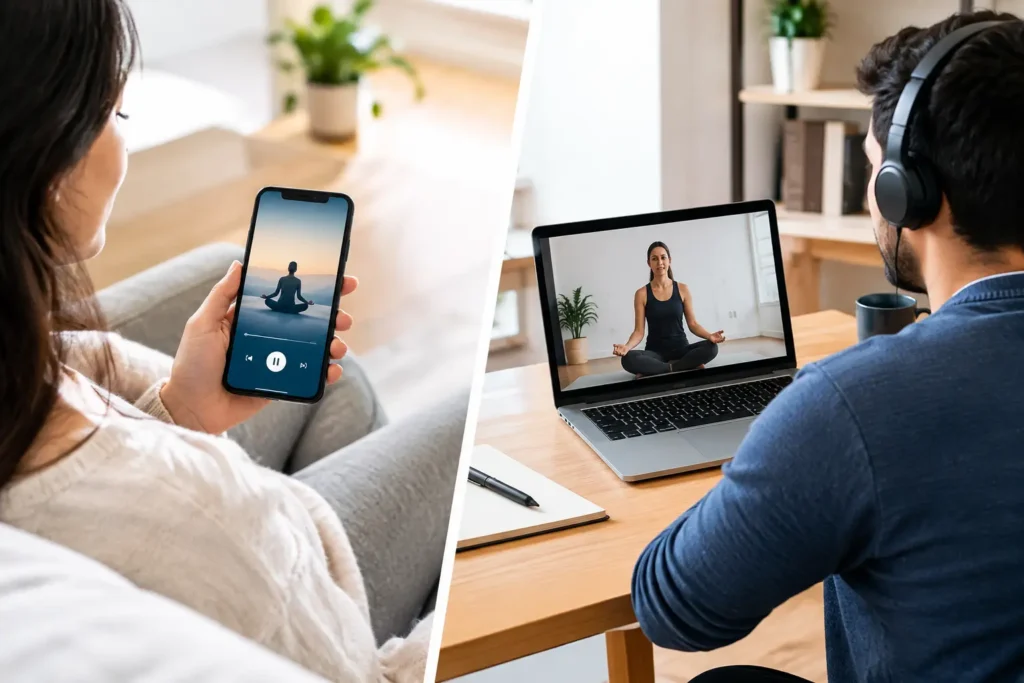 Meditation App vs Online Course: Which Fits You?